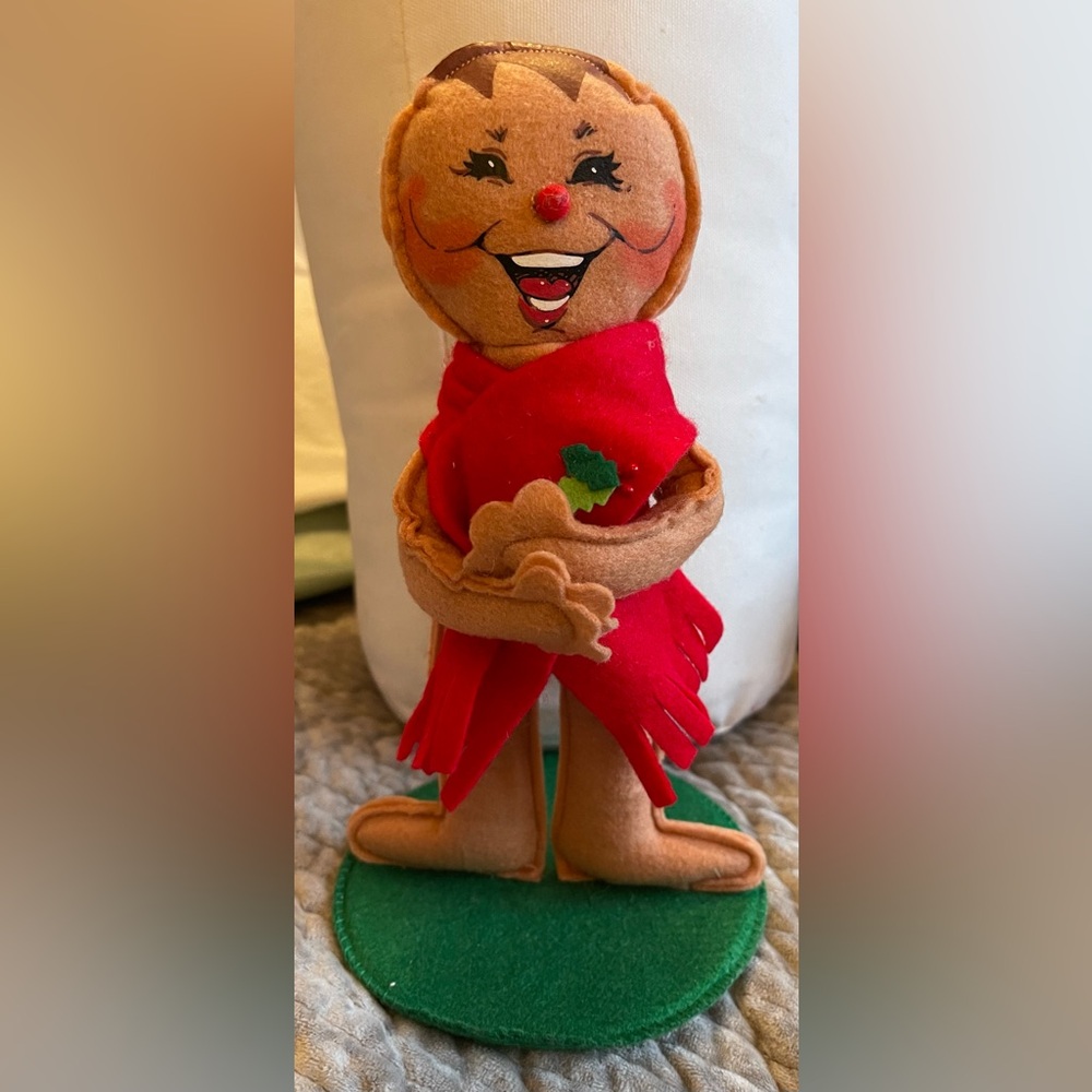 Annalee 9" Cheery Gingerbread #650314 Scarfed Gingerbread Man